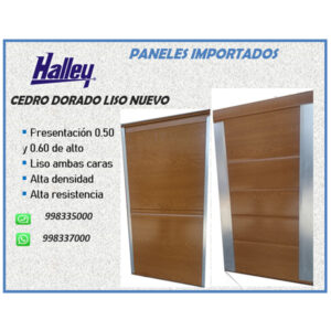 Panel Cedro Dorado Liso Nuevo