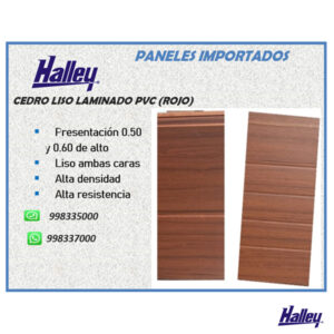 Panel Cedro Liso Laminado PVC