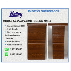 Panel Roble Liso un lado color miel